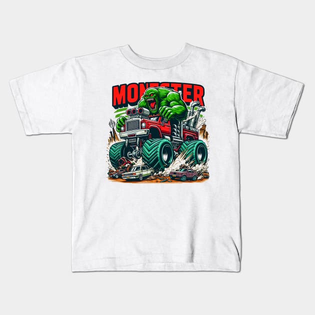 Monster Jam Truck Kids T-Shirt by T-shirt US